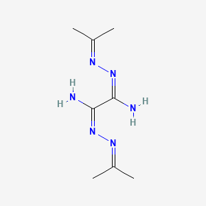 N1,N2-Bis[(propan-2-ylidene)amino]ethanebis(imidamide)