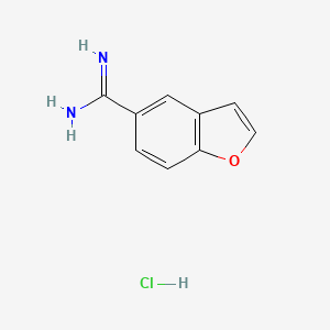 molecular formula C9H9ClN2O B1504563 1-Benzofuran-5-carboximidamide hydrochloride CAS No. 499769-87-8