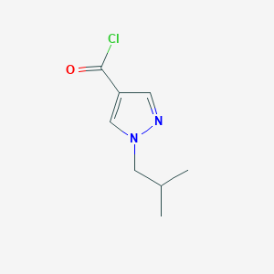 1-Isobutyl-1h-pyrazole-4-carbonyl chloride