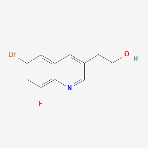 2-(6-Bromo-8-fluoro-3-quinolyl)ethanol