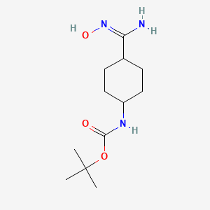 tert-butyl N-{4-[(Z)-N'-hydroxycarbamimidoyl]cyclohexyl}carbamate