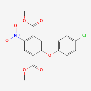 Dimethyl 2-(4-chlorophenoxy)-5-nitrobenzene-1,4-dicarboxylate