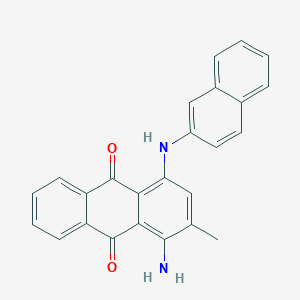molecular formula C25H18N2O2 B1504568 1-Amino-2-methyl-4-(naphthalen-2-ylamino)anthracene-9,10-dione CAS No. 74165-76-7