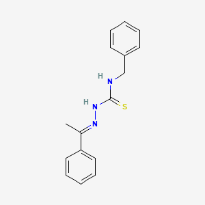 3-Benzyl-1-[(Z)-(1-phenylethylidene)amino]thiourea