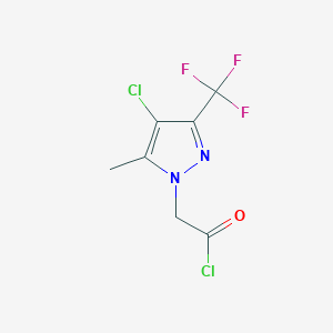 2-[4-Chloro-5-methyl-3-(trifluoromethyl)pyrazolyl]acetyl chloride