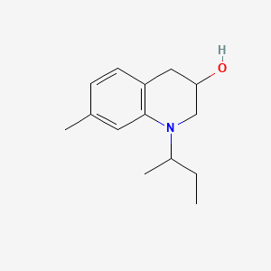 1-Sec-butyl-1,2,3,4-tetrahydro-3-hydroxy-7-methylquinoline