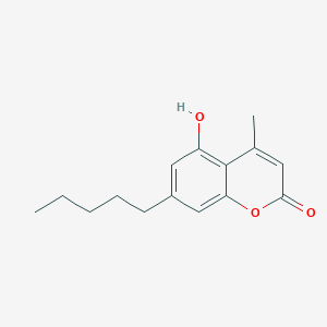 5-Hydroxy-4-methyl-7-pentylchromen-2-one