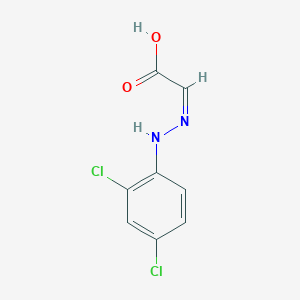 (2E)-2-[2-(2,4-dichlorophenyl)hydrazin-1-ylidene]acetic acid