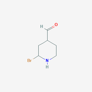 2-Bromo-4-formylpiperidine