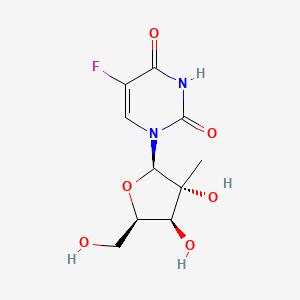 1-[(2R,3R,4S,5R)-3,4-dihydroxy-5-(hydroxymethyl)-3-methyloxolan-2-yl]-5-fluoro-1,2,3,4-tetrahydropyrimidine-2,4-dione