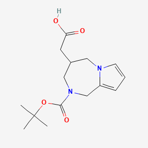 2-(2-(Tert-Butoxycarbonyl)-2,3,4,5-Tetrahydro-1H-Pyrrolo[1,2-A][1,4]Diazepin-4-Yl)Acetic Acid