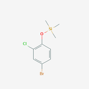 molecular formula C9H12BrClOSi B15045749 (4-Bromo-2-chlorophenoxy)trimethylsilane 