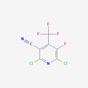 2,6-Dichloro-5-fluoro-4-(trifluoromethyl)pyridine-3-carbonitrile