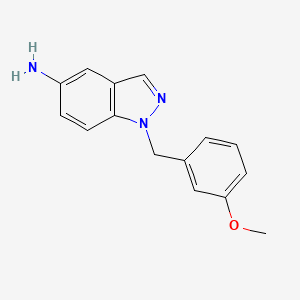 molecular formula C15H15N3O B1504576 1-(3-Methoxybenzyl)-1H-indazol-5-amine CAS No. 930606-51-2