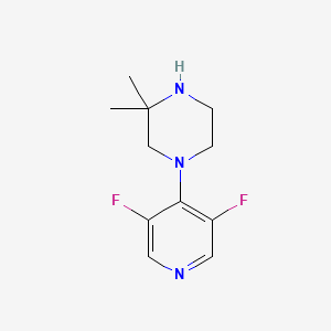 molecular formula C11H15F2N3 B15045761 1-(3,5-Difluoropyridin-4-yl)-3,3-dimethylpiperazine 