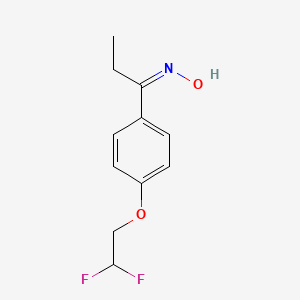 (E)-N-{1-[4-(2,2-Difluoroethoxy)phenyl]propylidene}hydroxylamine