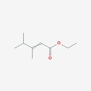 molecular formula C9H16O2 B15045764 Ethyl 3,4-dimethyl-2-pentenoate 