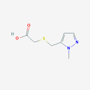 2-{[(1-methyl-1H-pyrazol-5-yl)methyl]sulfanyl}acetic acid