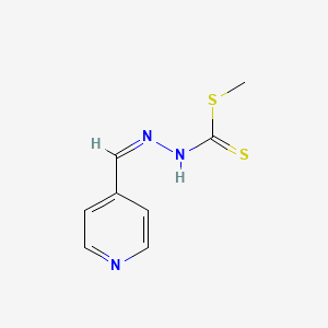 (E)-{[(methylsulfanyl)methanethioyl]amino}[(pyridin-4-yl)methylidene]amine