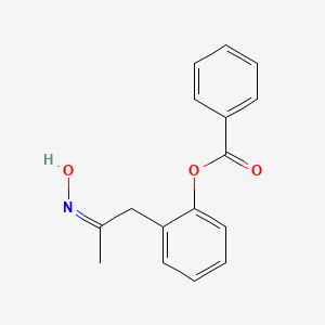 2-[(2E)-2-(hydroxyimino)propyl]phenyl benzoate