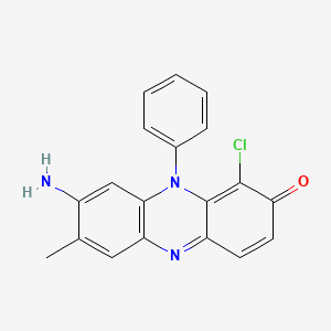 molecular formula C19H14ClN3O B1504578 1-Chloro-7-methyl-8-amino-10-phenyl-2-phenazinone CAS No. 6364-23-4
