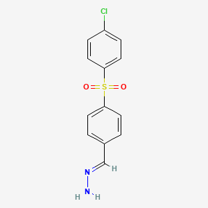 (1E)-{4-[(4-chlorophenyl)sulfonyl]benzylidene}hydrazine