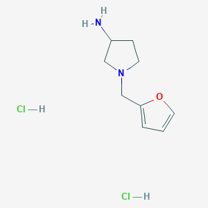 molecular formula C9H16Cl2N2O B1504580 1-Furan-2-ylmethylpyrrolidin-3-ylamine dihydrochloride CAS No. 169452-23-7
