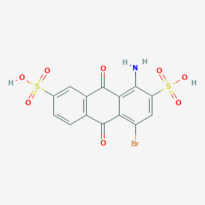 molecular formula C14H8BrNO8S2 B1504583 1-Amino-4-bromo-9,10-dioxo-9,10-dihydroanthracene-2,7-disulfonic acid CAS No. 58294-41-0
