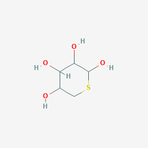 molecular formula C5H10O4S B15045848 Thiane-2,3,4,5-tetrol 