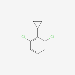 molecular formula C9H8Cl2 B15045852 1,3-Dichloro-2-cyclopropylbenzene 