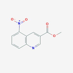 molecular formula C11H8N2O4 B15045857 Methyl 5-nitroquinoline-3-carboxylate 