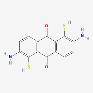 molecular formula C14H10N2O2S2 B1504586 2,6-Diamino-1,5-bis(sulfanyl)anthracene-9,10-dione CAS No. 6409-17-2