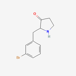 molecular formula C11H12BrNO B15045870 2-(3-Bromobenzyl)-3-pyrrolidinone 