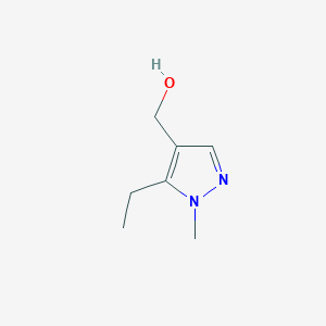 molecular formula C7H12N2O B15045886 (5-ethyl-1-methyl-1H-pyrazol-4-yl)methanol 