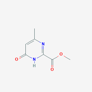 molecular formula C7H8N2O3 B15045896 Methyl 4-hydroxy-6-methylpyrimidine-2-carboxylate 