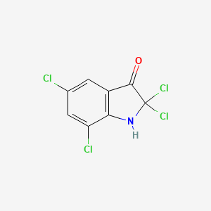 molecular formula C8H3Cl4NO B1504591 2,2,5,7-Tetrachloro-3-indolinone CAS No. 6401-96-3