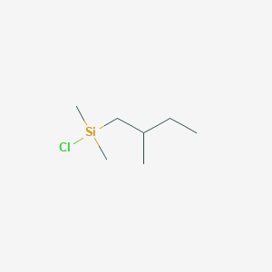 molecular formula C7H17ClSi B1504592 Chlorodimethyl(2-methylbutyl)silane CAS No. 71864-46-5