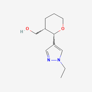 [(2S,3S)-2-(1-ethyl-1H-pyrazol-4-yl)oxan-3-yl]methanol