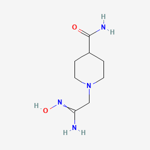 1-(2-Amino-2-hydroxyiminoethyl)piperidine-4-carboxamide