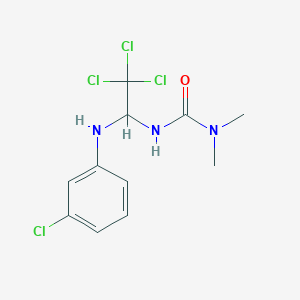 1,1-Dimethyl-3-(2,2,2-trichloro-1-(3-chloro-phenylamino)-ethyl)-urea