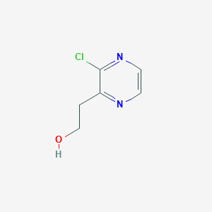 molecular formula C6H7ClN2O B15045998 3-Chloropyrazine-2-ethanol 