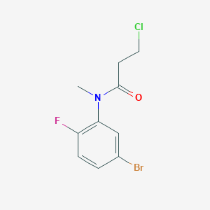 N-(5-Bromo-2-fluorophenyl)-3-chloro-N-methylpropanamide