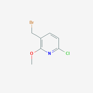 molecular formula C7H7BrClNO B15046032 3-(Bromomethyl)-6-chloro-2-methoxypyridine 