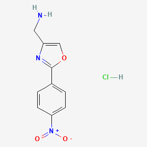 (2-(4-Nitrophenyl)oxazol-4-YL)methanamine hydrochloride