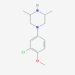 1-(3-Chloro-4-methoxyphenyl)-3,5-dimethylpiperazine