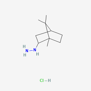 molecular formula C10H21ClN2 B15046103 (+-)-endo-(2-Bornyl)hydrazine monohydrochloride CAS No. 24629-73-0