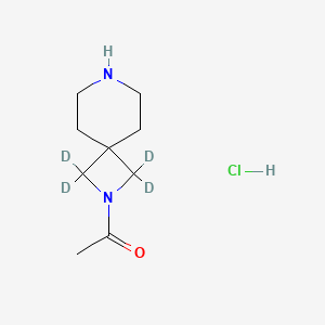 molecular formula C9H17ClN2O B15046119 1-(1,1,3,3-Tetradeuterio-2,7-diazaspiro[3.5]nonan-2-yl)ethanone;hydrochloride 