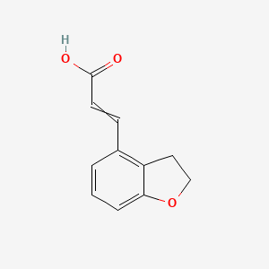 molecular formula C11H10O3 B1504612 3-(2,3-Dihydro-1-benzofuran-4-yl)prop-2-enoic acid CAS No. 209257-37-4