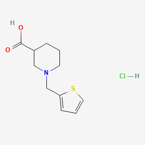 1-Thiophen-2-ylmethylpiperidine-3-carboxylic acid hydrochloride