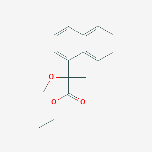 molecular formula C16H18O3 B15046199 Ethyl 2-Methoxy-2-(1-naphthyl)propionate 